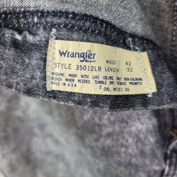 NEW VTG 80s 90s Mens Wrangler Jeans Lava Acid Wash 42x32 40x33 Deadstock Rugged - Picture 4 of 9